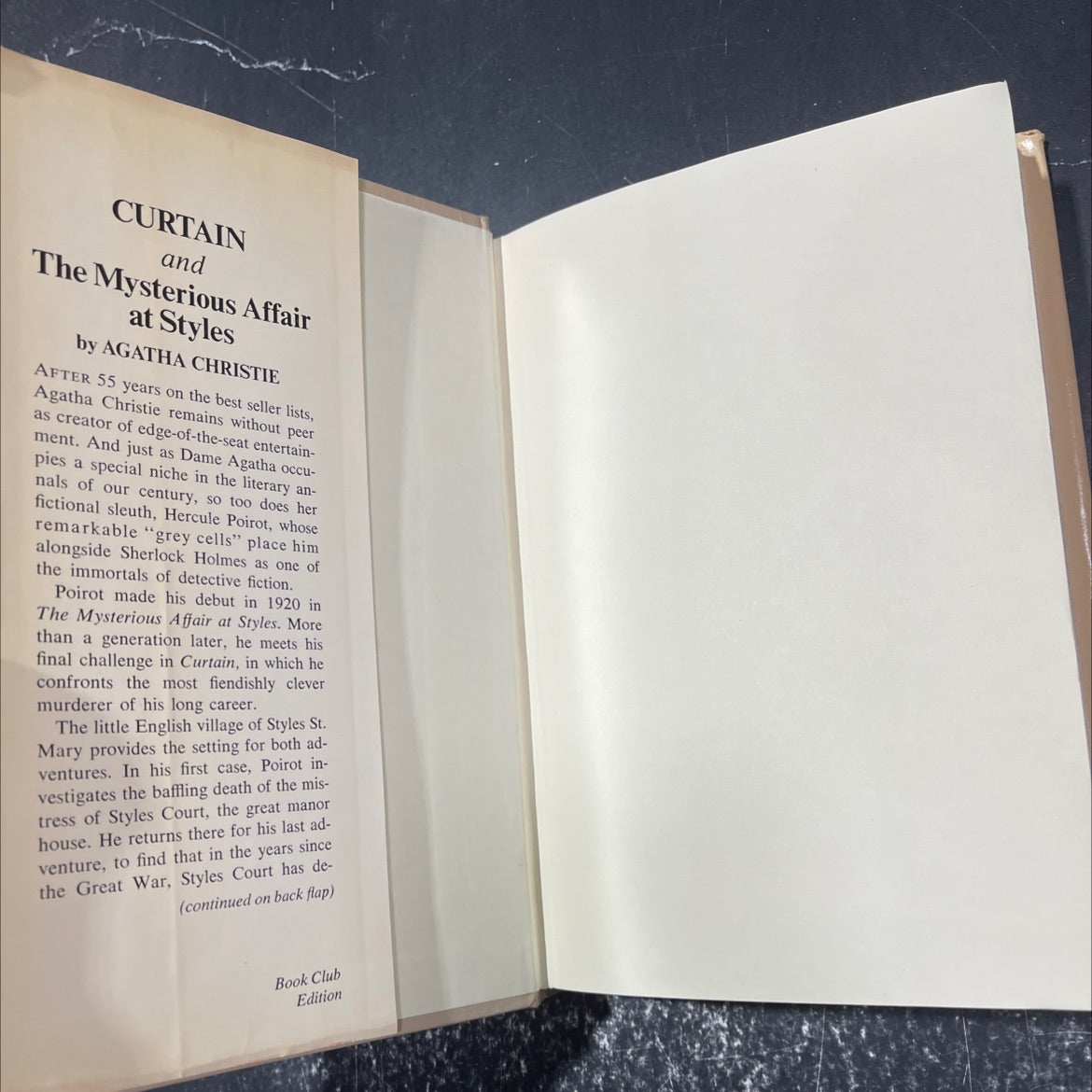 the mysterious affair at styles book, by agatha christie, 1975 Hardcover image 4