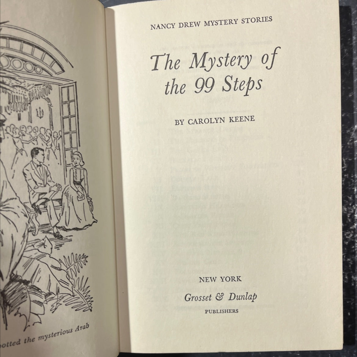 the mystery of the 99 steps book, by carolyn keene, 1966 Hardcover image 2