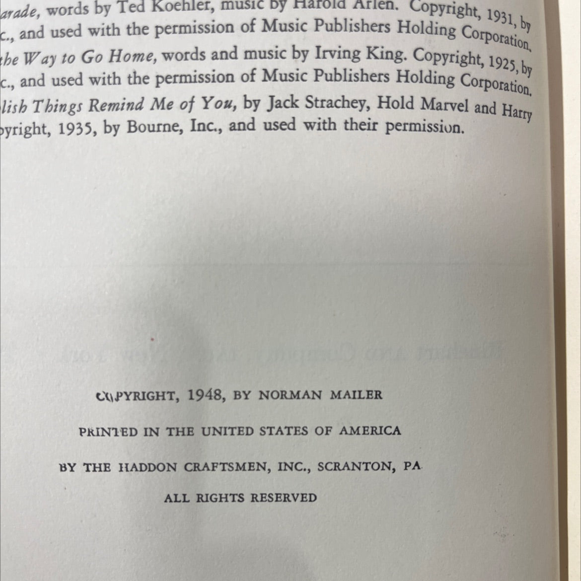 the naked and the dead book, by norman mailer, 1948 Hardcover image 3