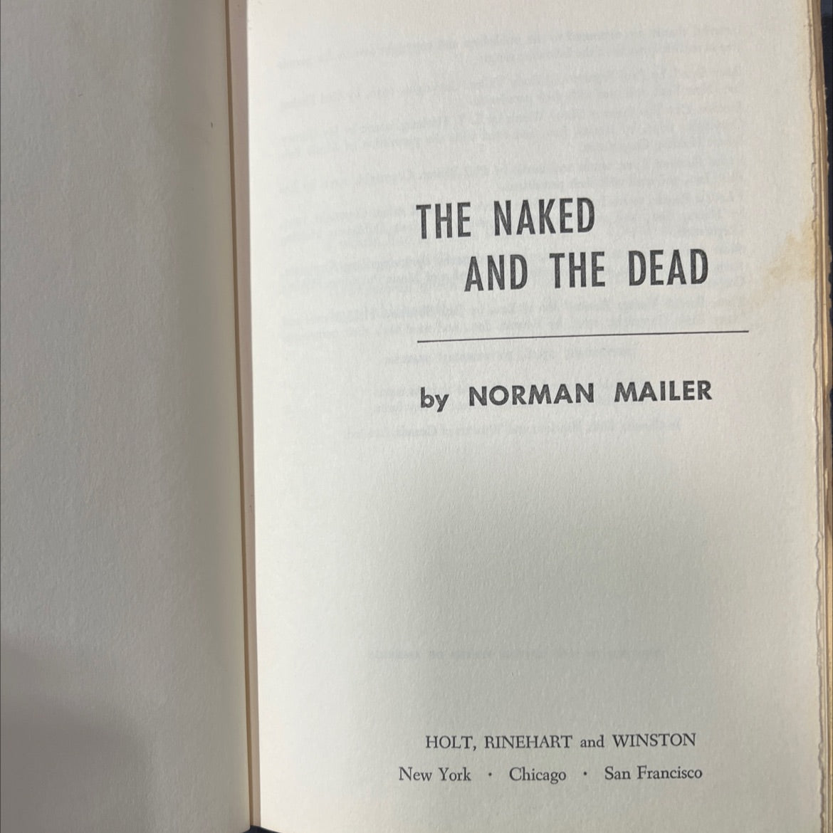 the naked and the dead book, by norman mailer, 1948 Hardcover image 2