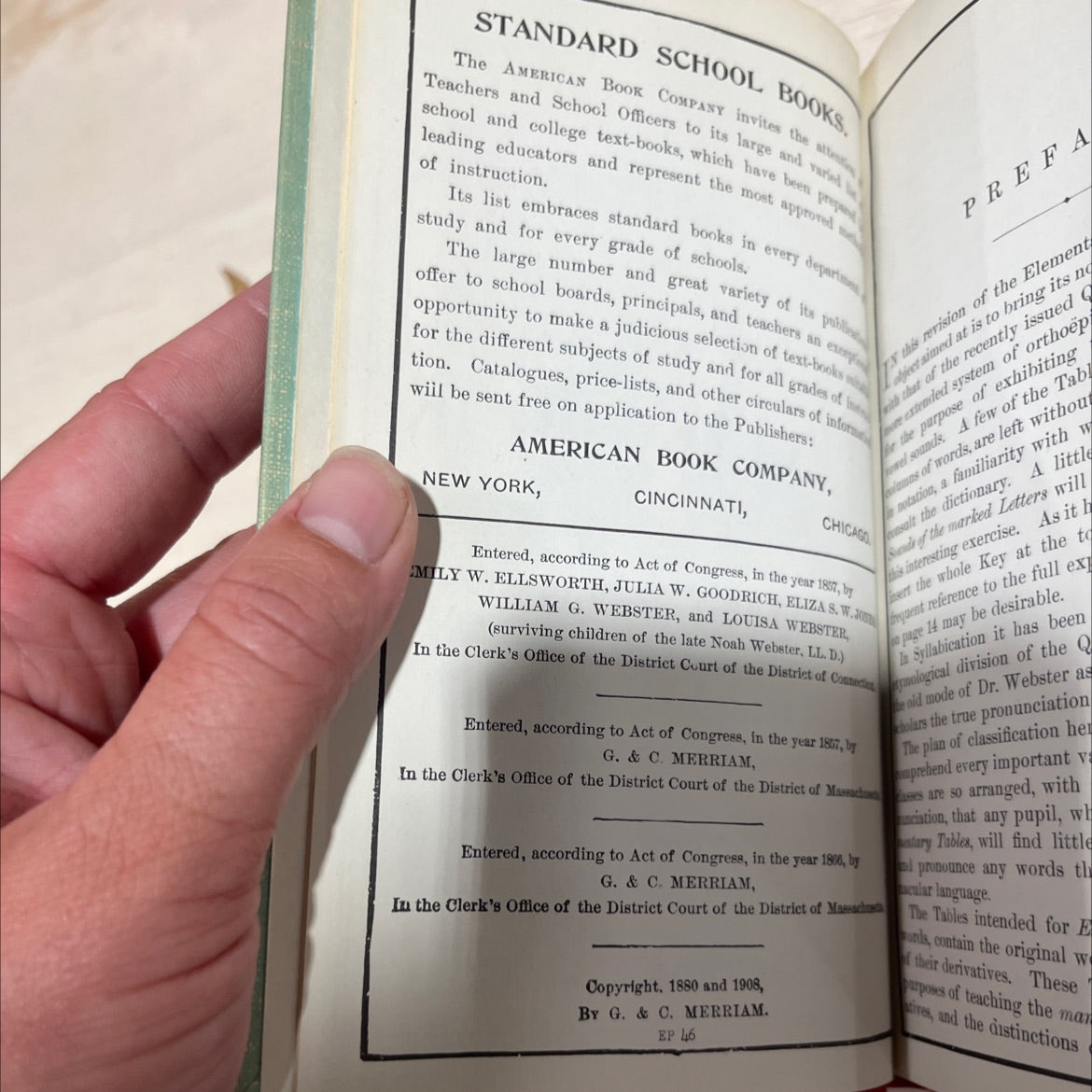 the national standard book, by noah webster, ll. d., 1908 Hardcover image 3