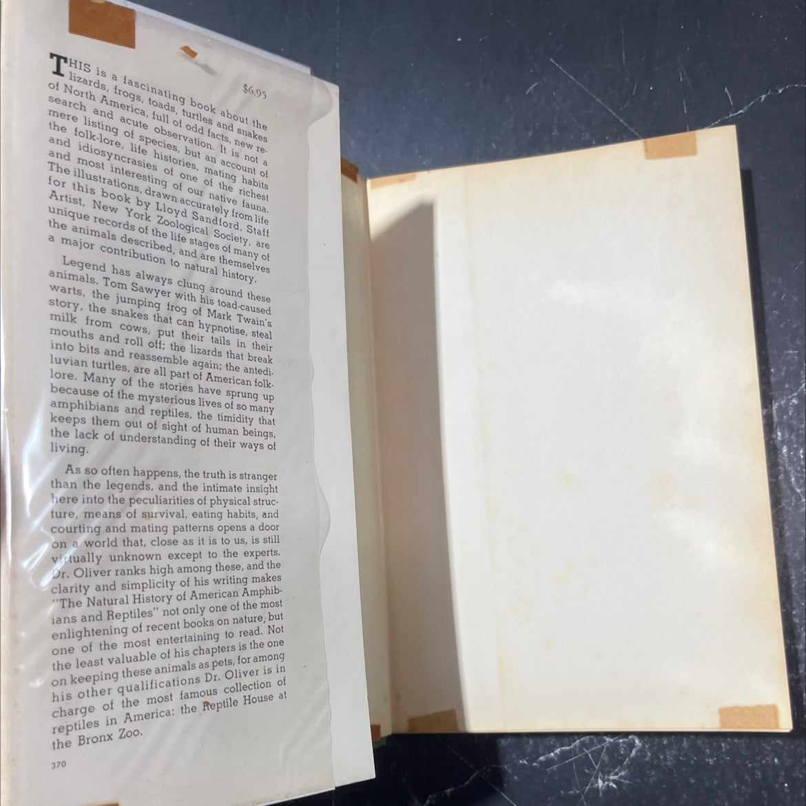 the natural history of north american amphibians and reptiles book, by james a. oliver, 1955 Hardcover image 4