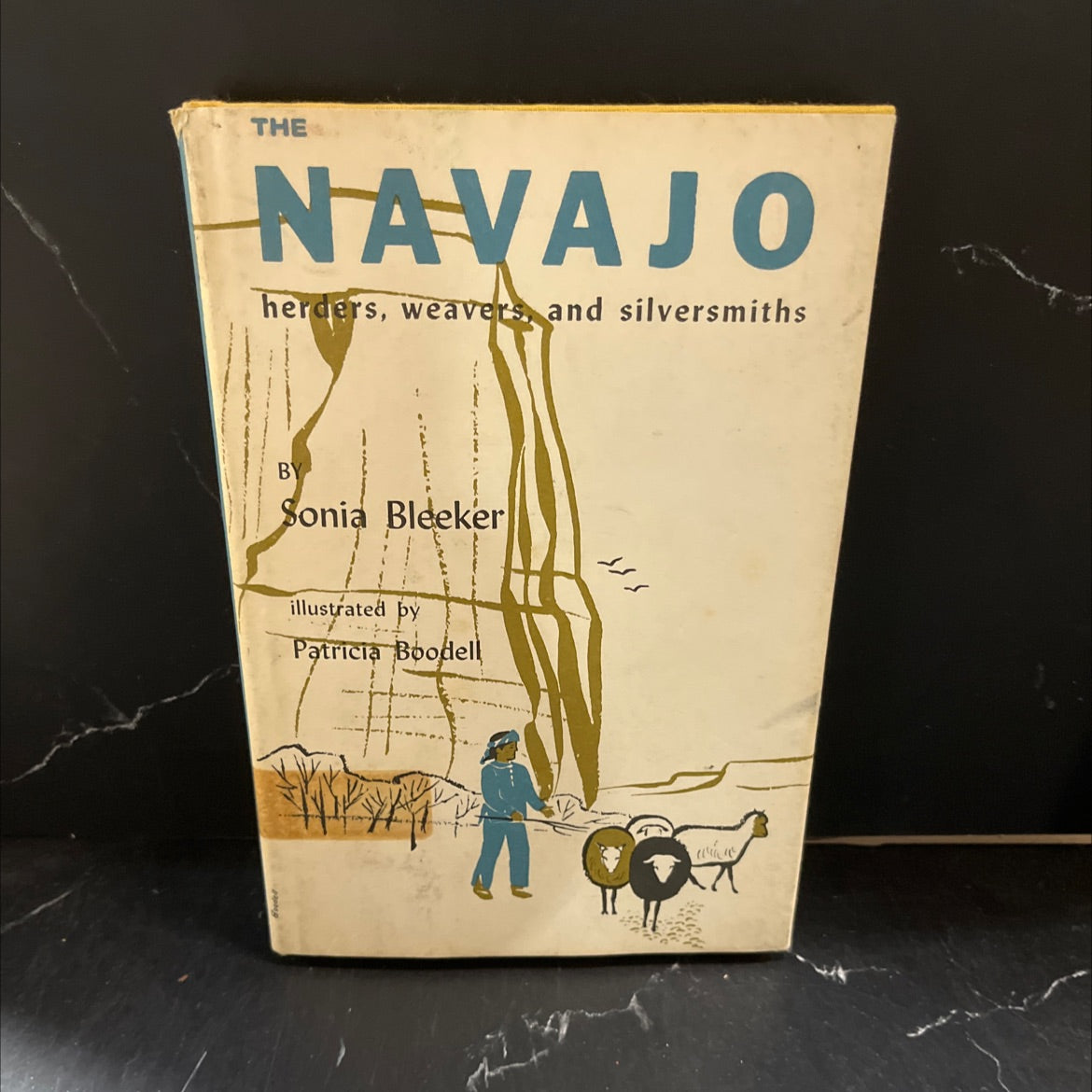 the navajo herders, weavers, and silversmiths book, by sonia bleeker, 1958 Hardcover image 1