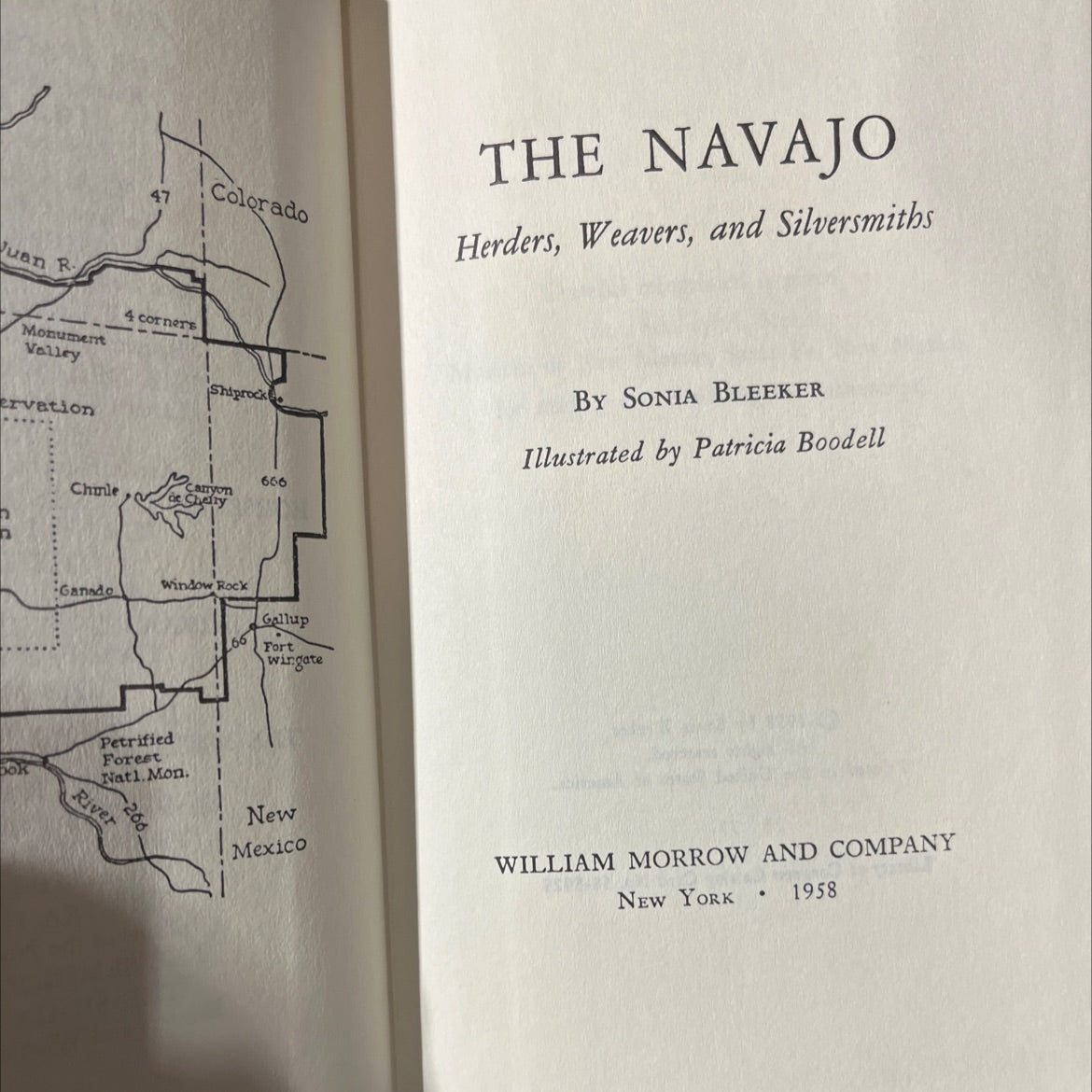 the navajo herders, weavers, and silversmiths book, by sonia bleeker, 1958 Hardcover image 2