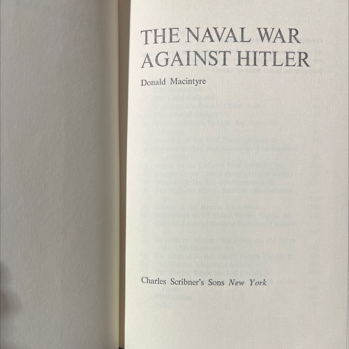the naval war against hitler book, by donald macintyre, 1971 Hardcover image 2