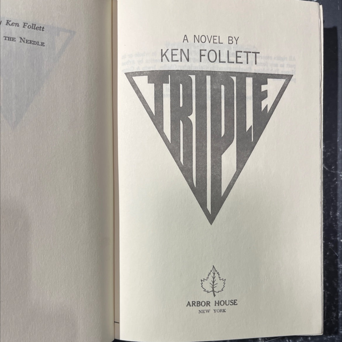 the needle book, by ken follett, 1979 Hardcover image 2