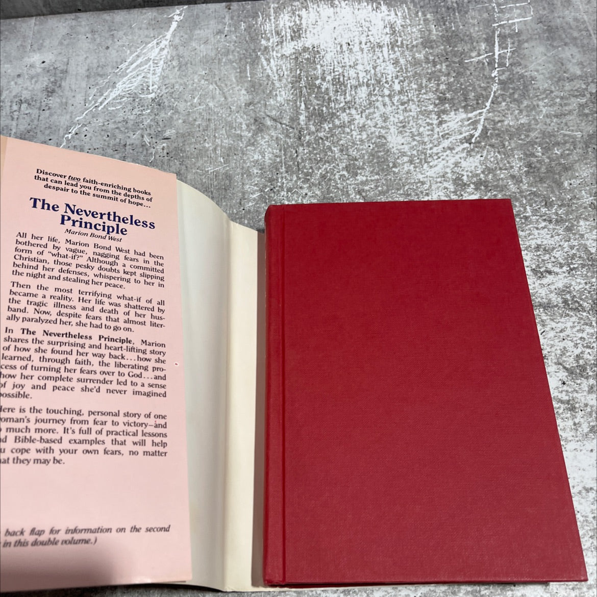 the nevertheless principle book, by Marion Bond West, 1986 Hardcover image 4