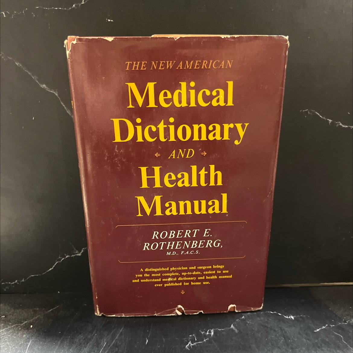 the new american medical dictionary and health manual book, by robert e. rothenberg, m.d., f.a.c.s., 1964 Hardcover image 1