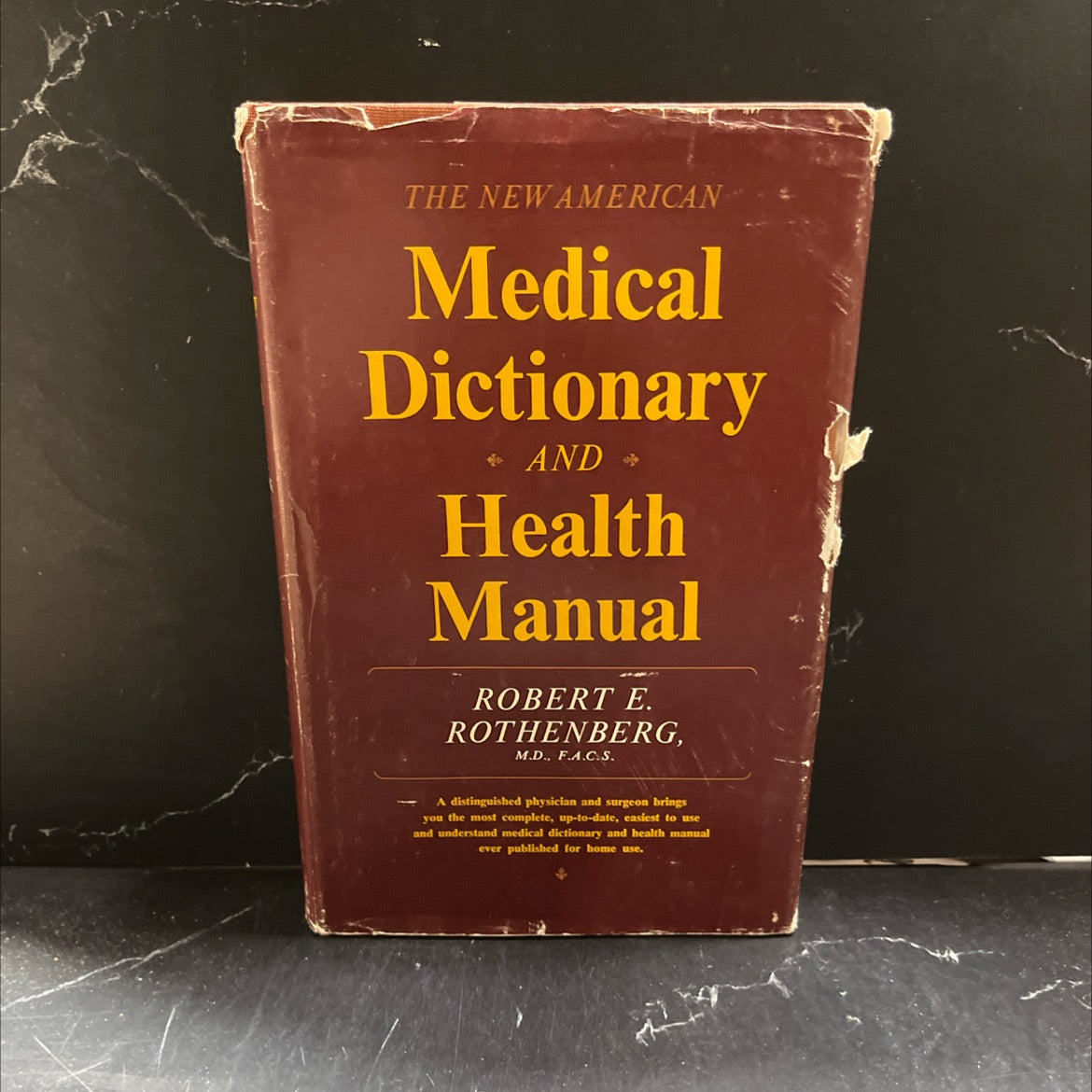 the new american medical dictionary and health manual book, by robert e. rothenberg, m.d., f.a.c.s., 1974 Hardcover image 1