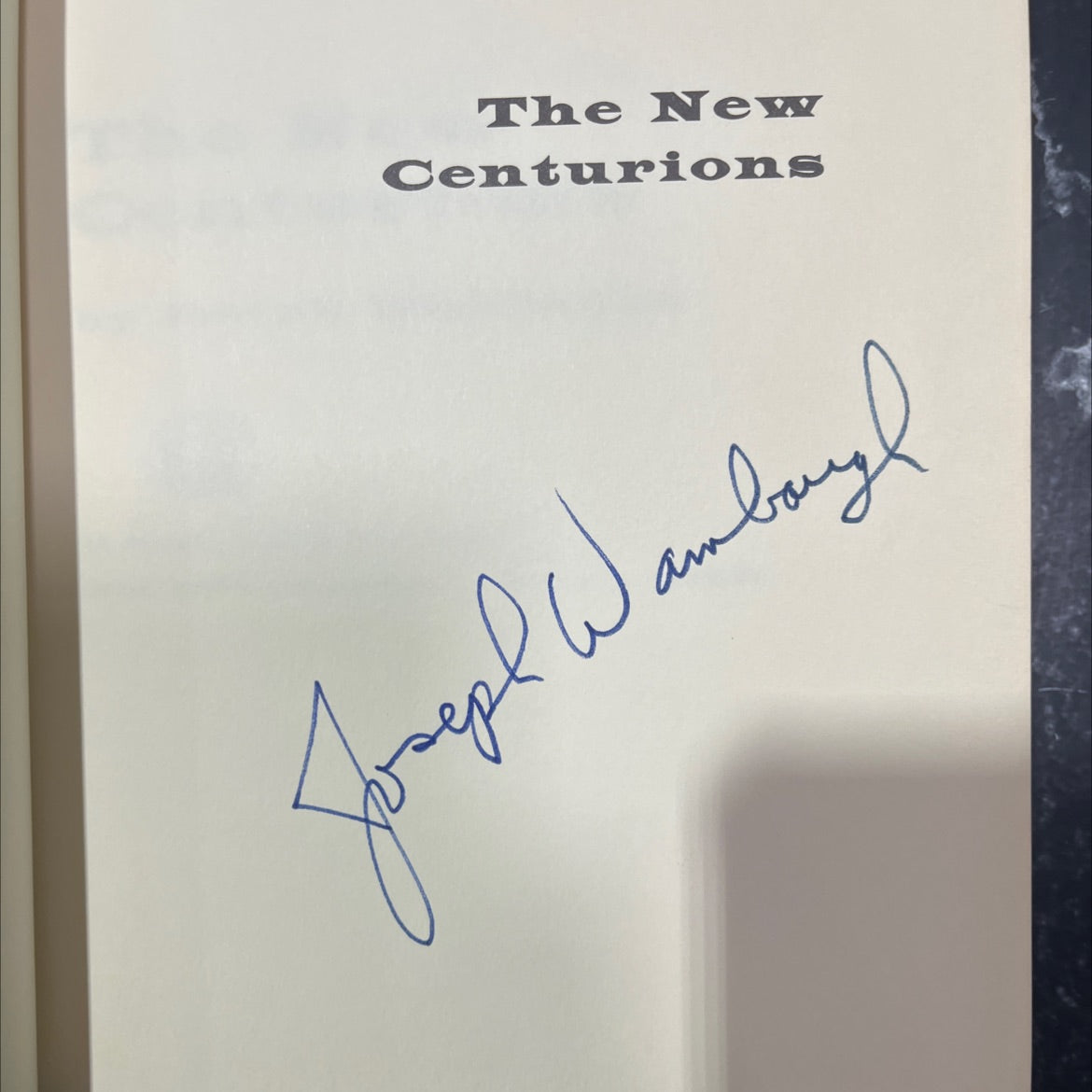 SIGNED the new centurions book, by joseph wambaugh, 1970 Hardcover image 4