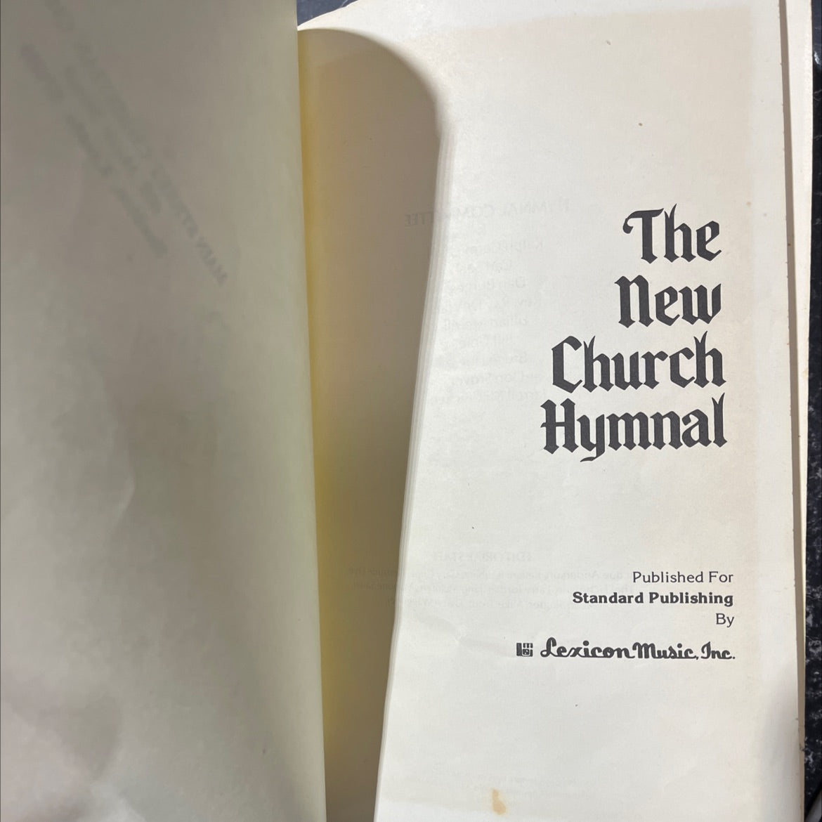 the new church hymnal book, by unknown, 1976 Hardcover image 2
