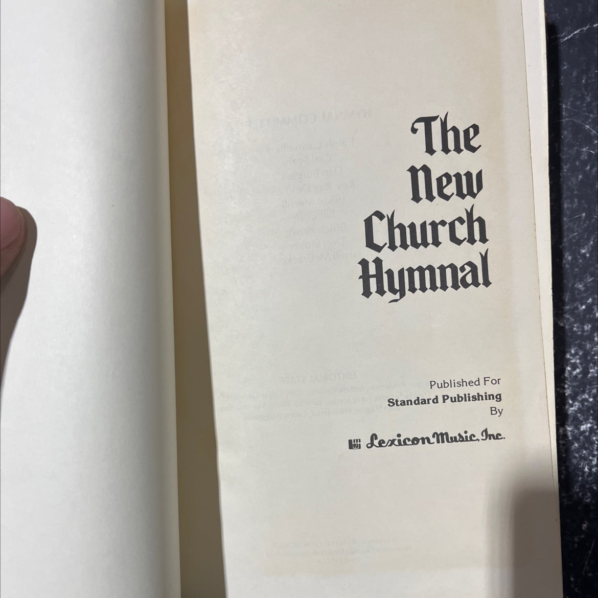 the new church hymnal book, by hymn committee, 1976 Hardcover image 2