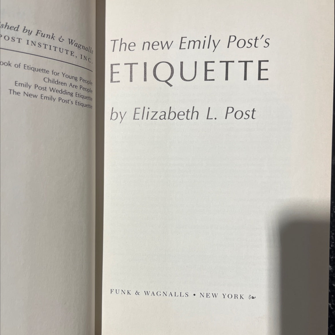 the new emily post's etiquette book, by emily price post, elizabeth l. post, 1975 Hardcover image 2