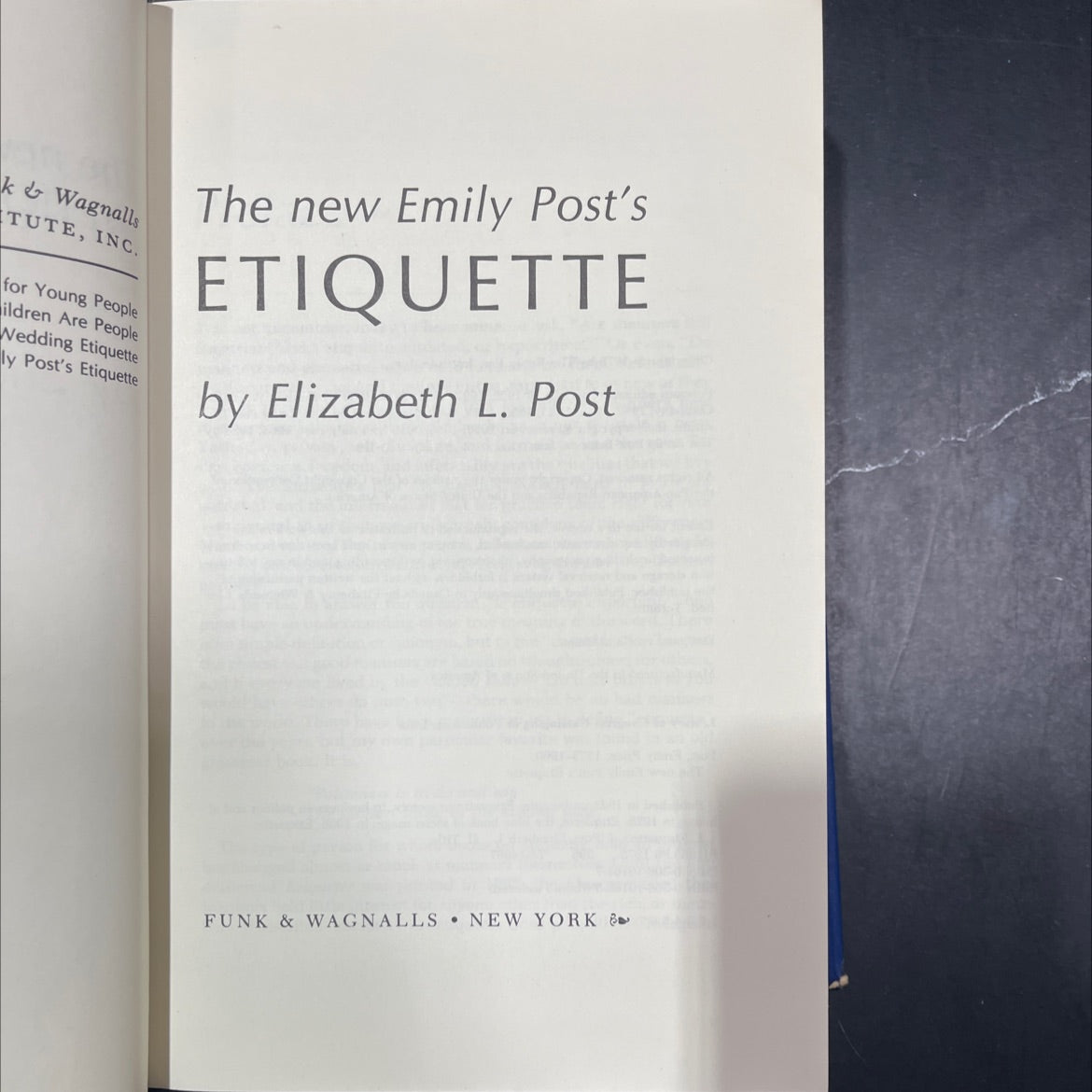 the new emily post's etiquette book, by elizabeth l. post, 1975 Hardcover image 2