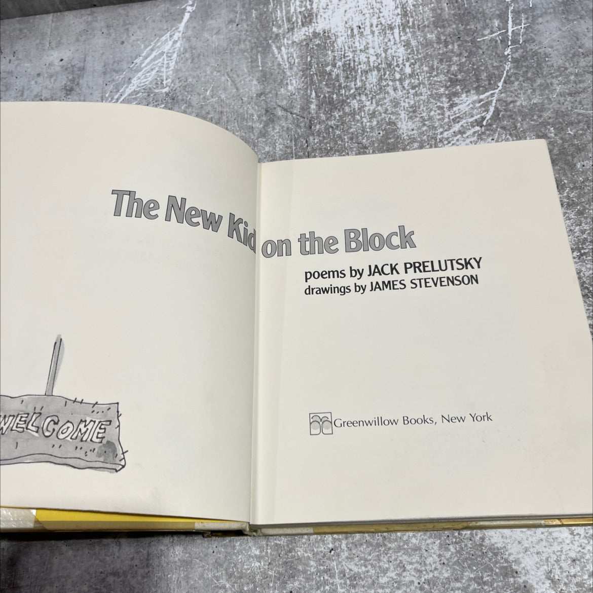 the new kid on the block book, by jack prelutsky, 1984 Hardcover image 2