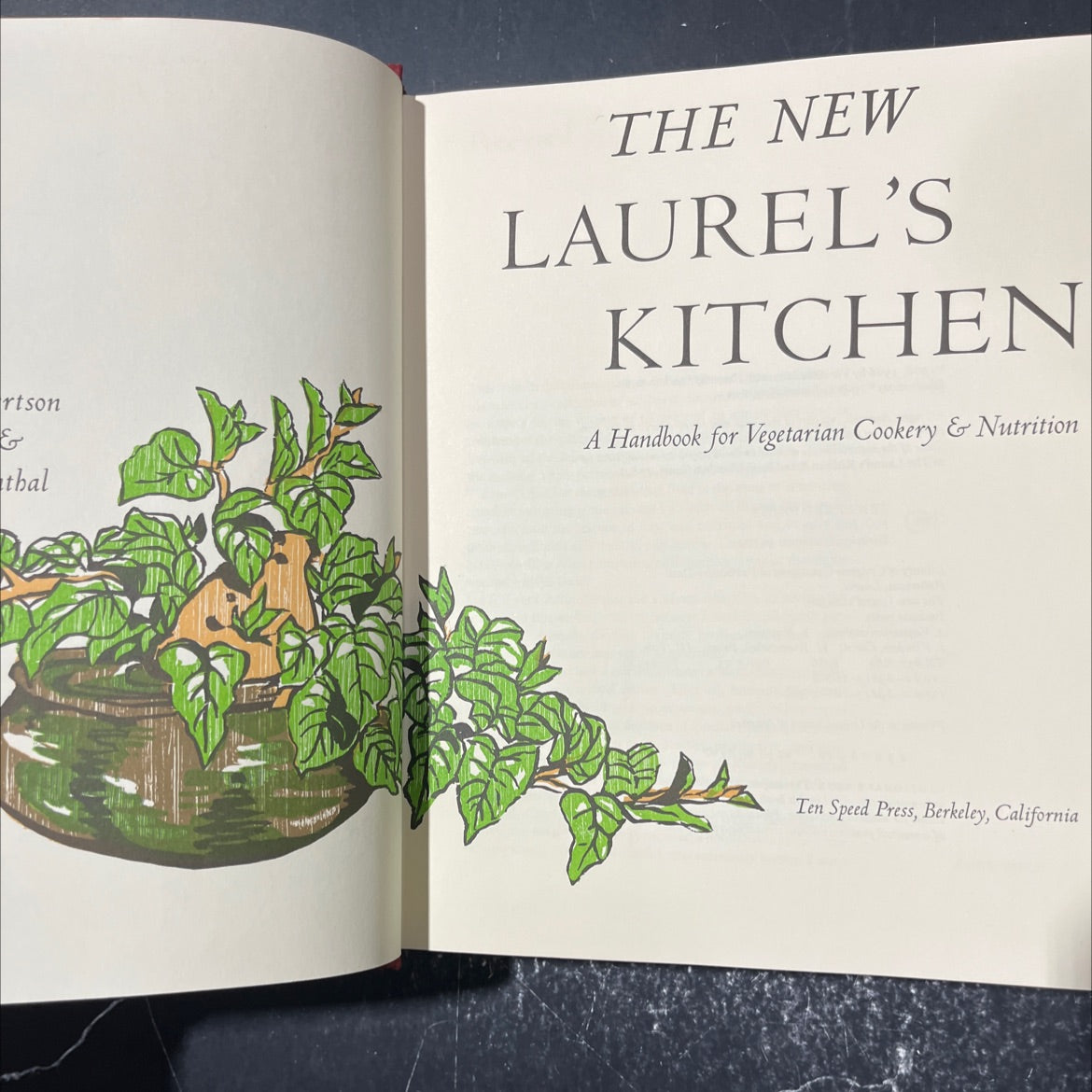 the new laurel's kitchen book, by laurel robertson, carol flinders, brian ruppenthal, 1986 Hardcover image 2