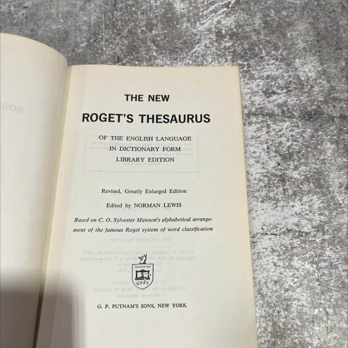 the new roget's thesaurus of the english language in dictionary form library edition book, by norman lewis, 1964 image 2