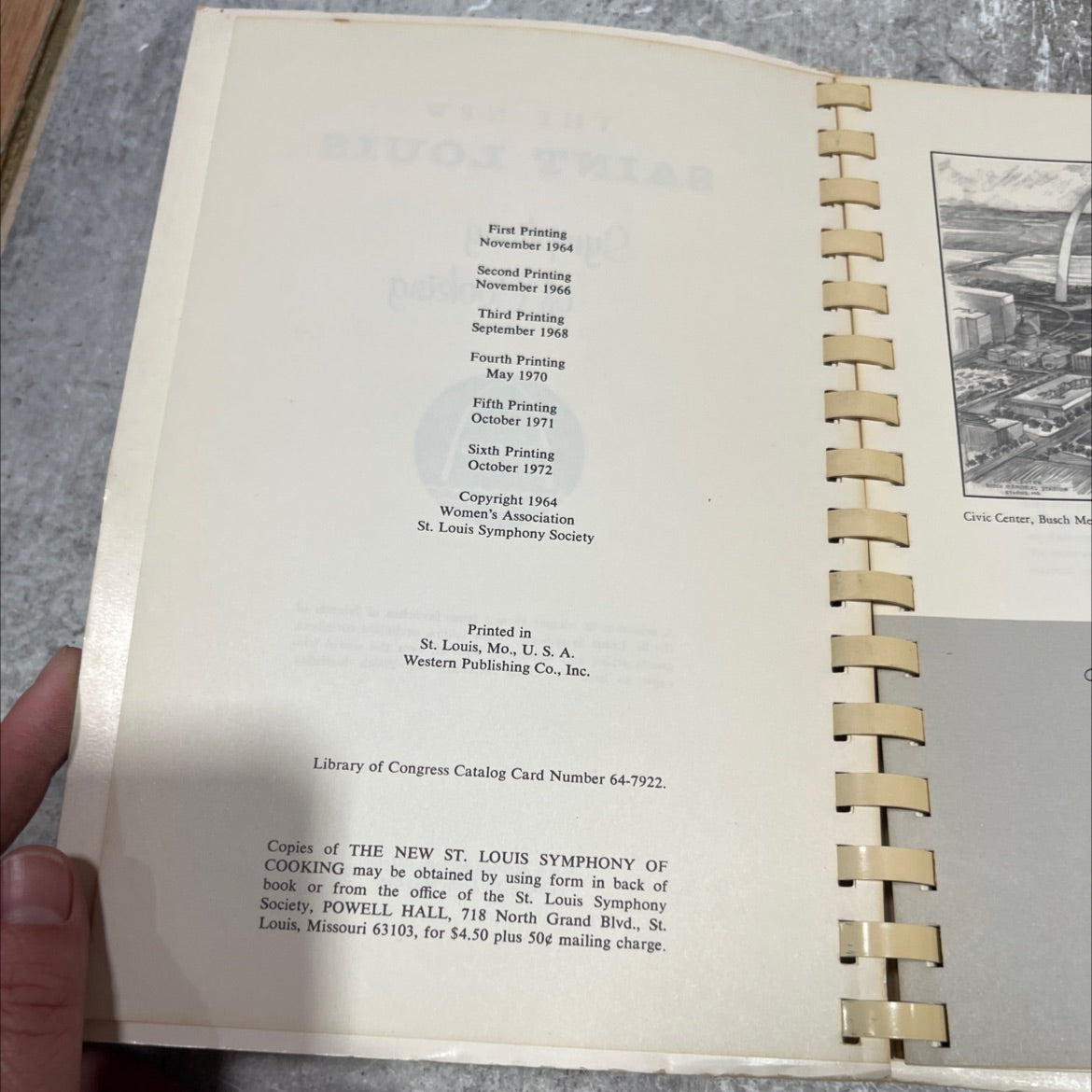 the new saint louis symphony of cooking book, by Women's Association St. Louis Symphony Society, 1972 Hardcover image 3