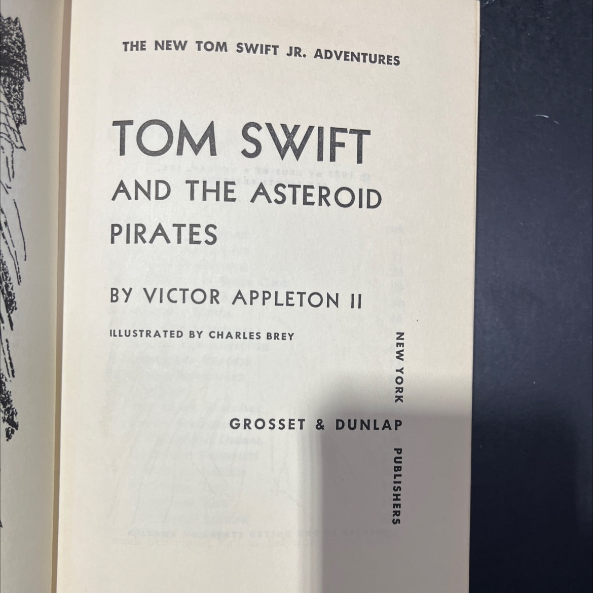 the new tom swift jr. adventures tom swift and the asteroid pirates book, by victor appleton ii, 1963 Hardcover image 2