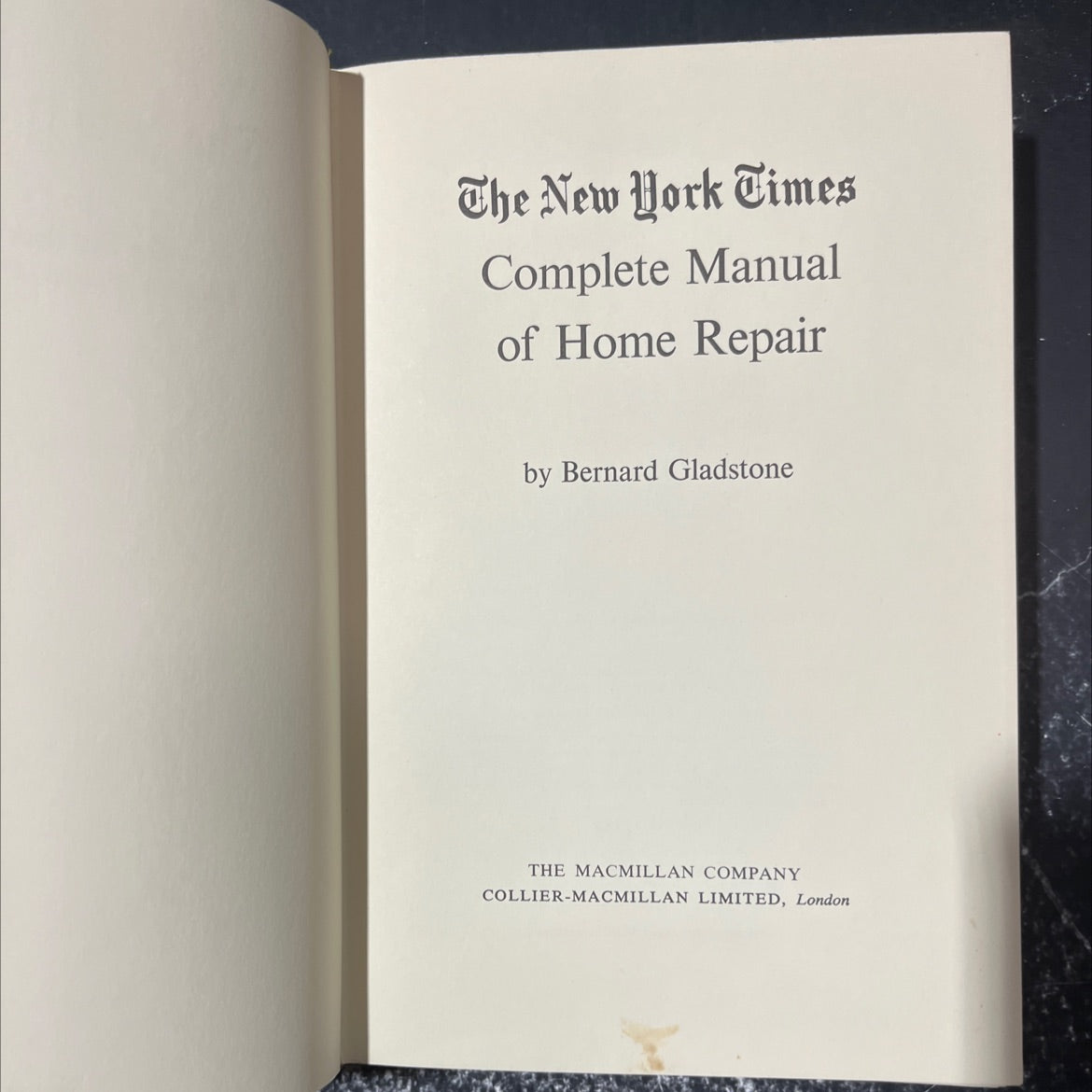 the new york times complete manual of home repair book, by bernard gladstone, 1966 Hardcover image 2