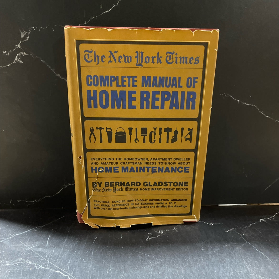 the new york times complete manual of home repair book, by bernard gladstone, 1966 Hardcover image 1