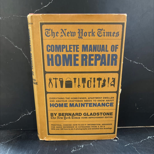 the new york times complete manual of home repair book, by bernard gladstone, 1970 Hardcover image 1