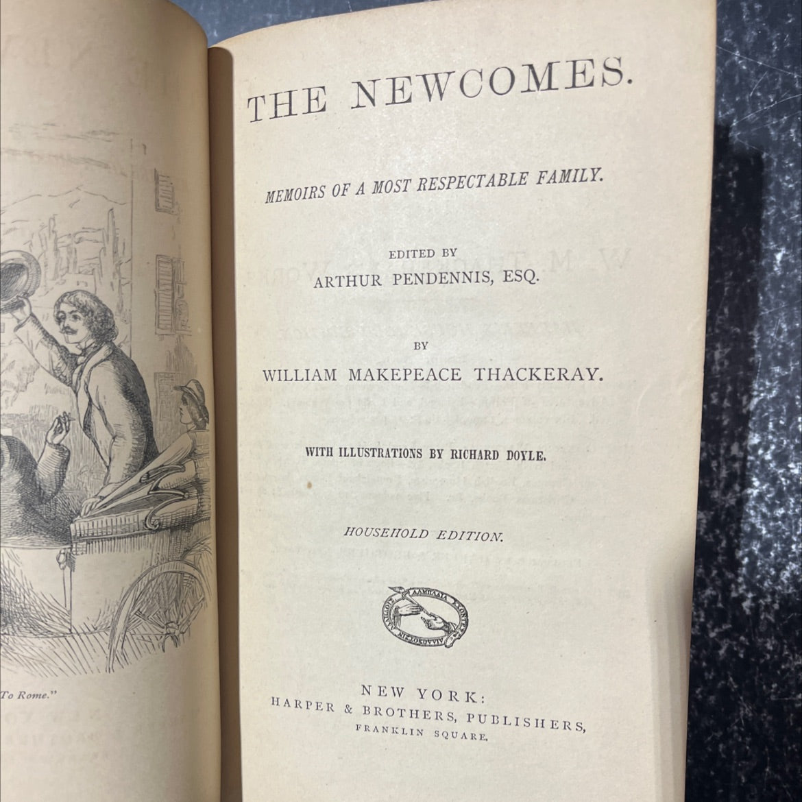 the newcomers memoirs of a most respectable family book, by william makepeace thackeray, 1970 Hardcover image 2