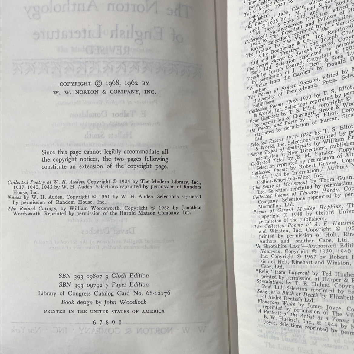 the norton anthology of english literature book, by M. H. Abrams, E. Talbot Donaldson, Hallett Smith, Robert M. Adams, image 3