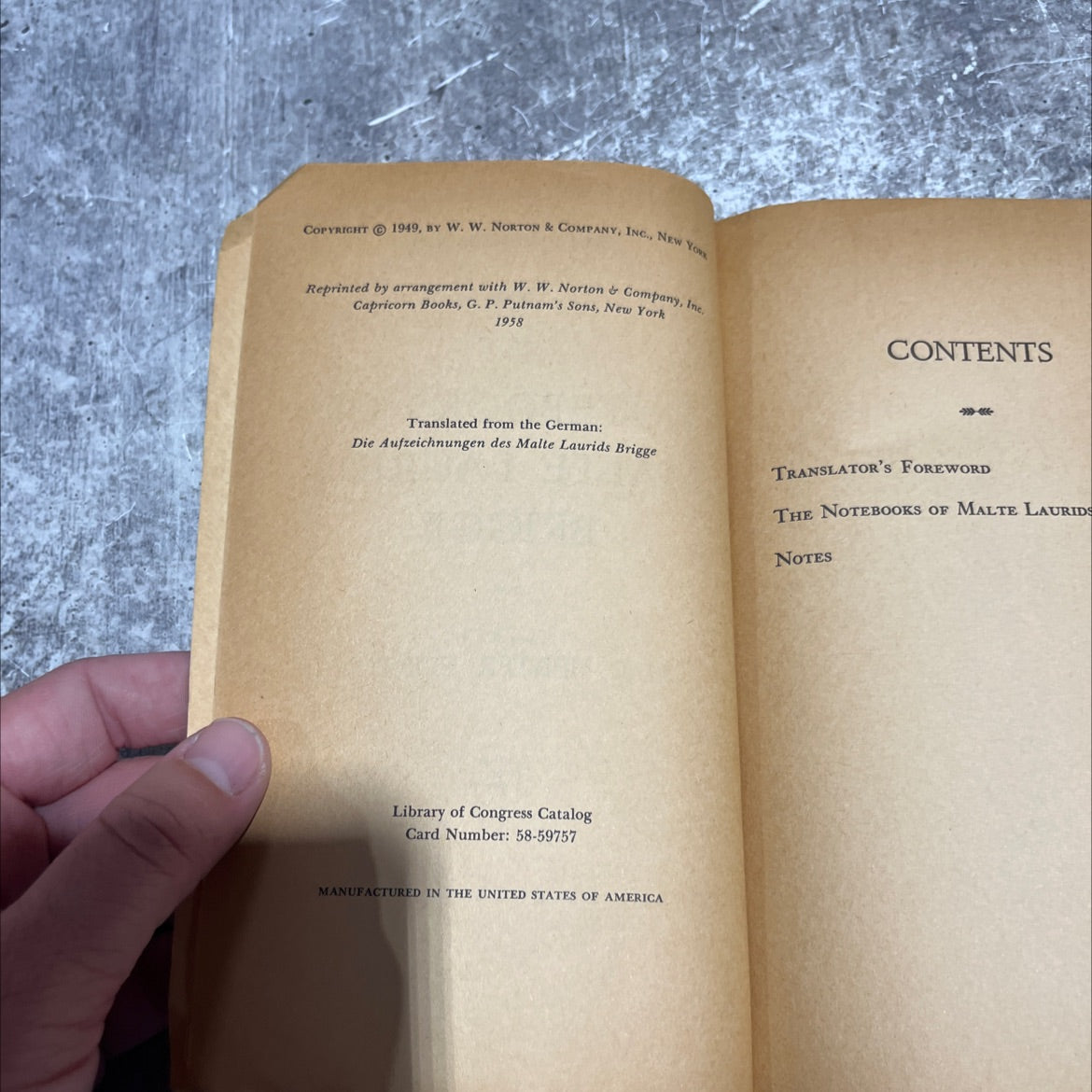 the notebooks of malte laurids brigge book, by rainer maria rilke, 1949 Paperback image 3