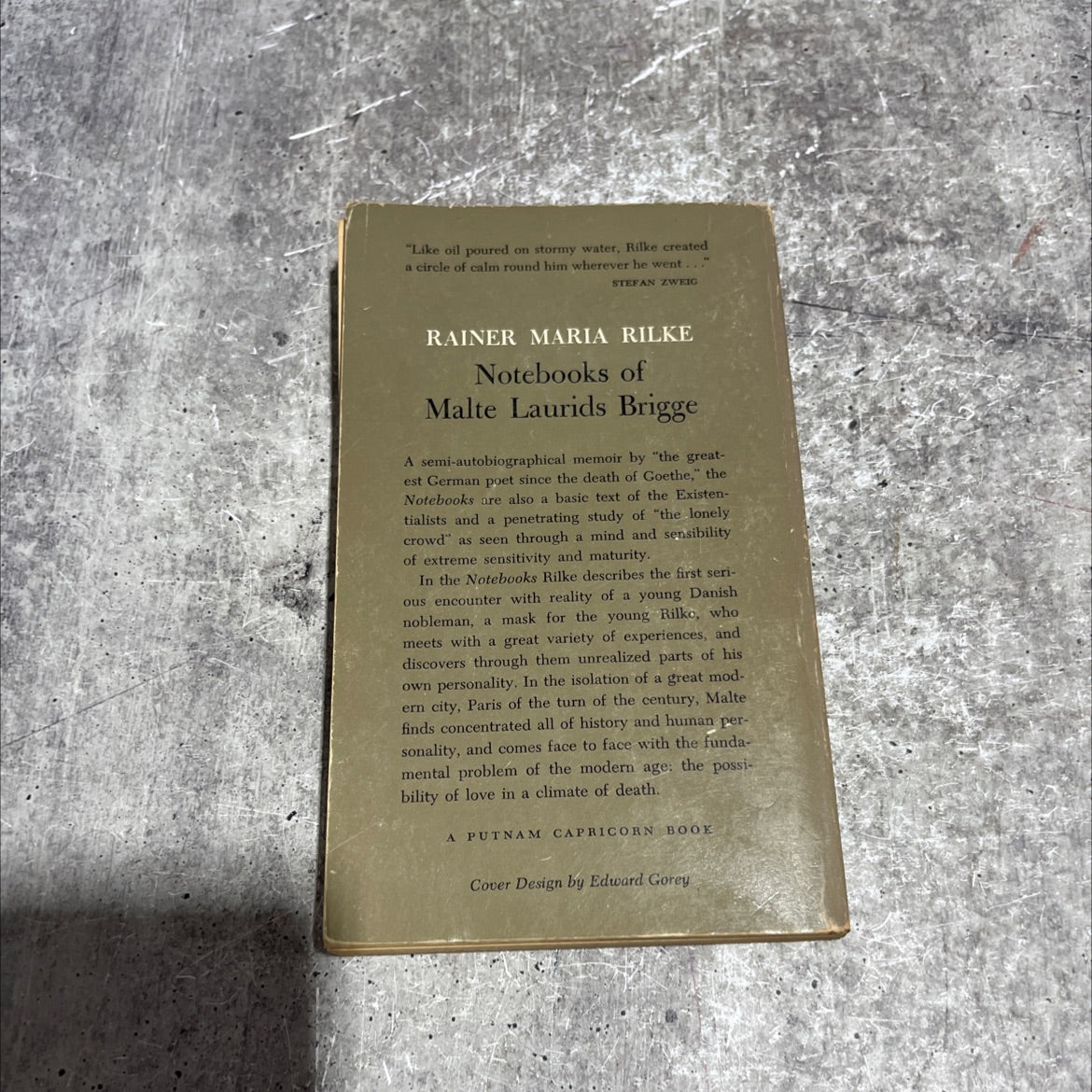 the notebooks of malte laurids brigge book, by rainer maria rilke, 1949 Paperback image 4