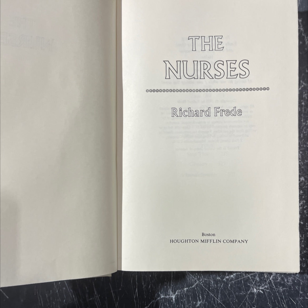 the nurses book, by Richard Frede, 1985 Hardcover image 2