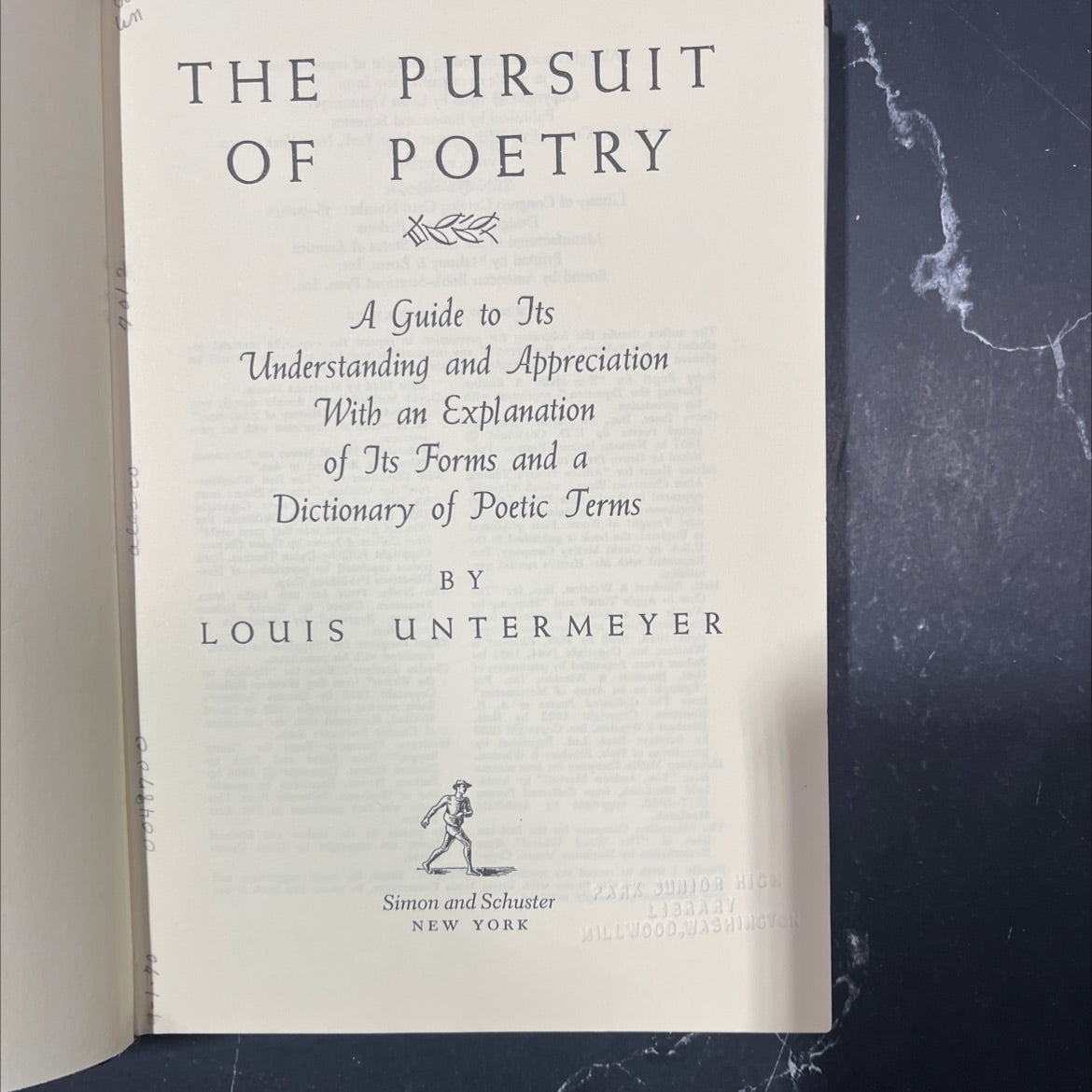 the of pursuit poetry a guide to its understanding and appreciation with an explanation of its forms and a dictionary image 2