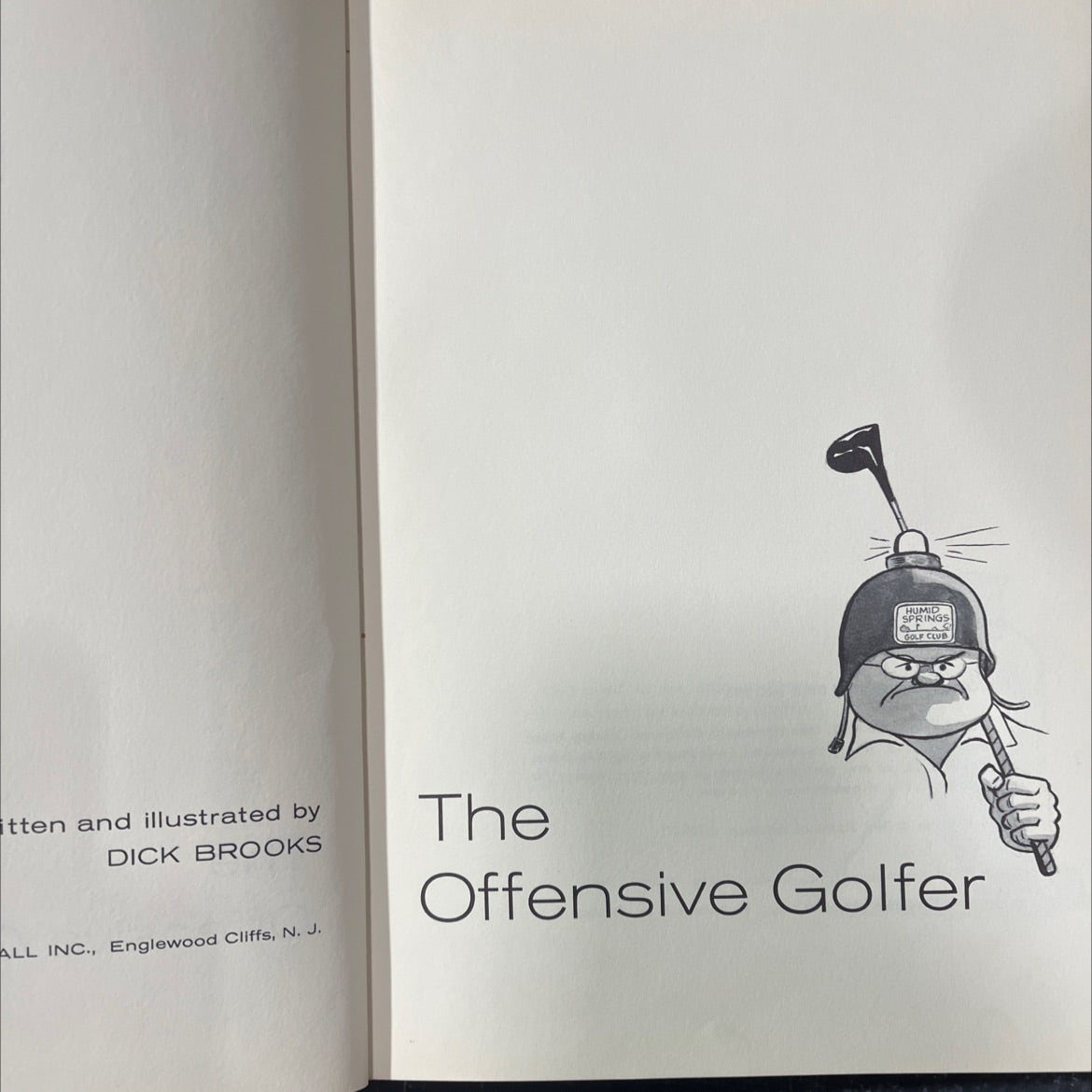 the offensive golfer book, by dick brooks, 1963 Hardcover image 2