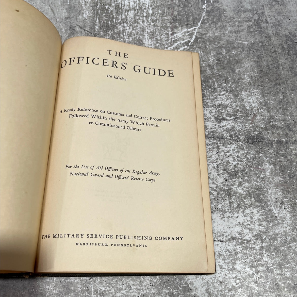 the officers guide 4th edition a ready reference on customs and correct procedures followed within the army which image 2