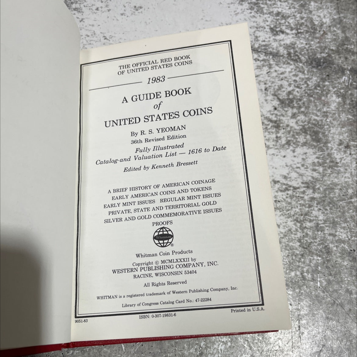 the official red book of united states coins 1983- a guide book of united states coins book, by r. s. yeoman, 1983 image 2