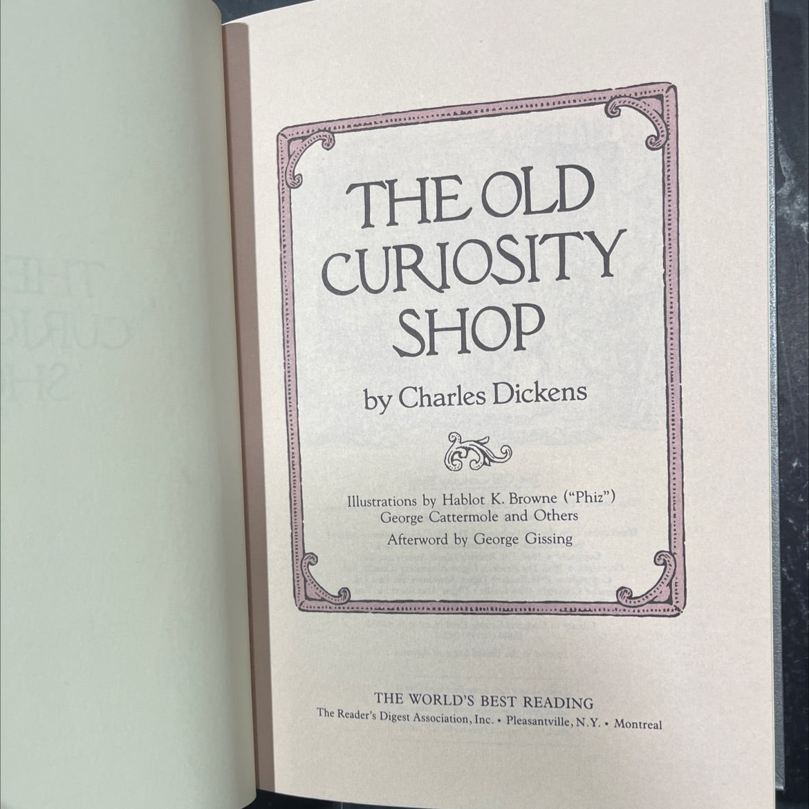 the old curiosity shop book, by charles dickens, 1988 Hardcover image 2