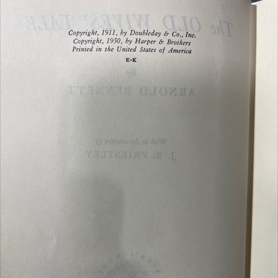 the old wives' tale book, by arnold bennett, 1950 Hardcover image 3