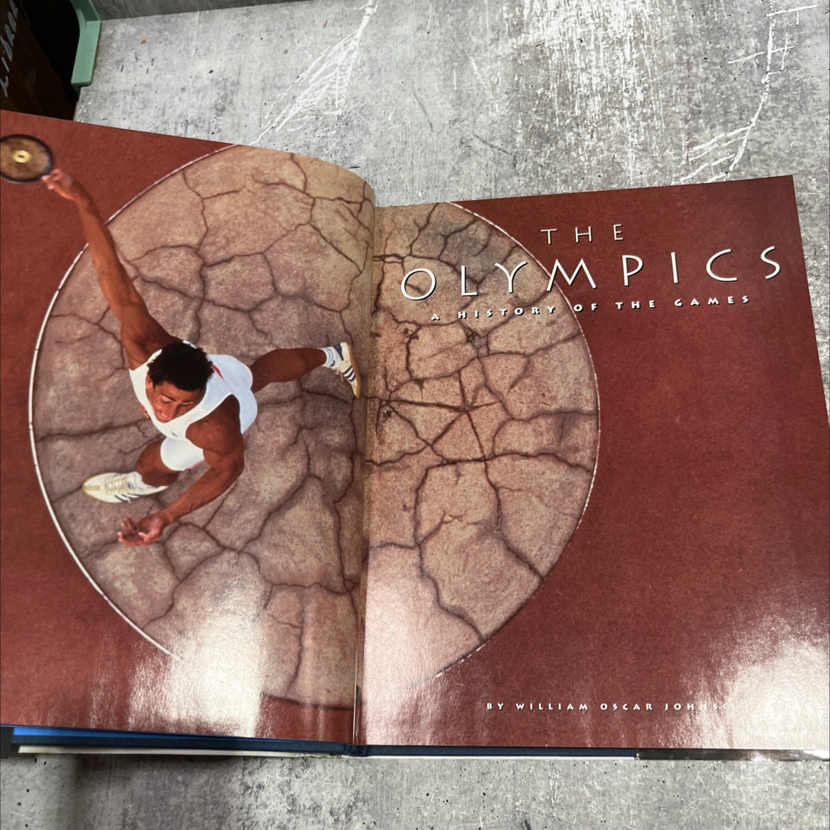 the olympics a history of the games book, by william oscar johnson, 1996 Hardcover image 2