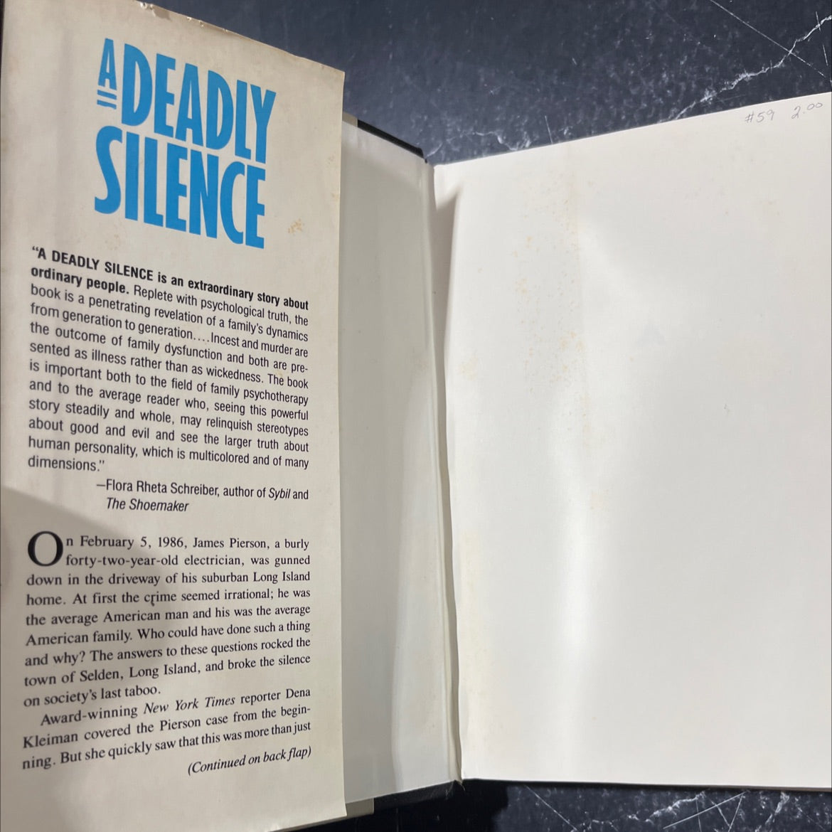 the ordeal of cheryl pierson a case of incest and murder book, by Dena Kleiman, 1988 Hardcover image 4