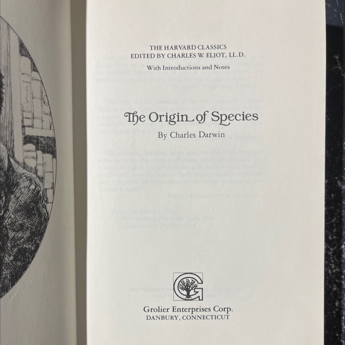 the origin of species book, by charles darwin, 1981 Hardcover image 2