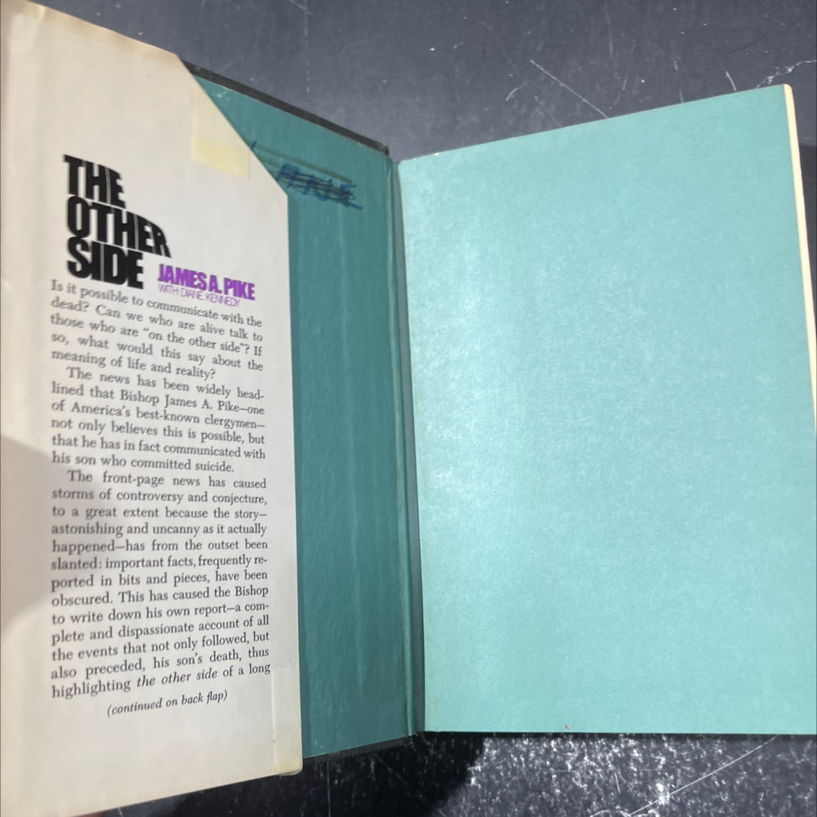 the other side an account of my experiences with psychic phenomena book, by james a. pike, 1968 Hardcover image 4