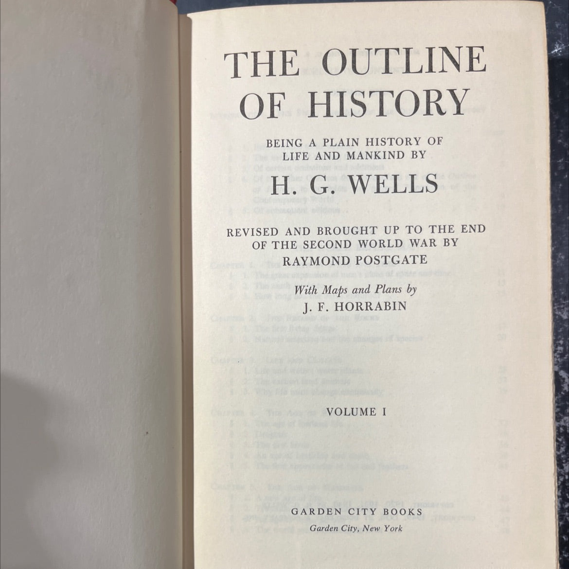 the outline of history being a plain history of life and mankind book, by h. g. wells, 1956 Hardcover image 2