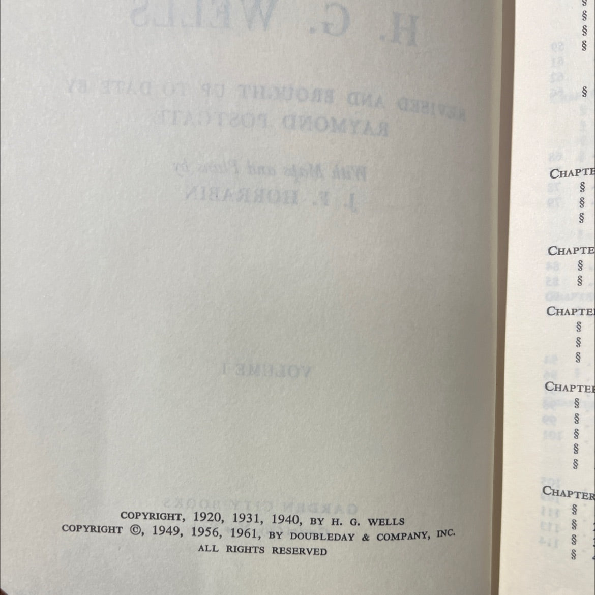 the outline of history being a plain history of life and mankind book, by h. g. wells, 1961 Hardcover image 3