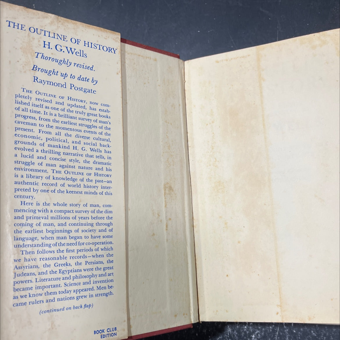 the outline of history being a plain history of life and mankind book, by h. g. wells, 1961 Hardcover image 4