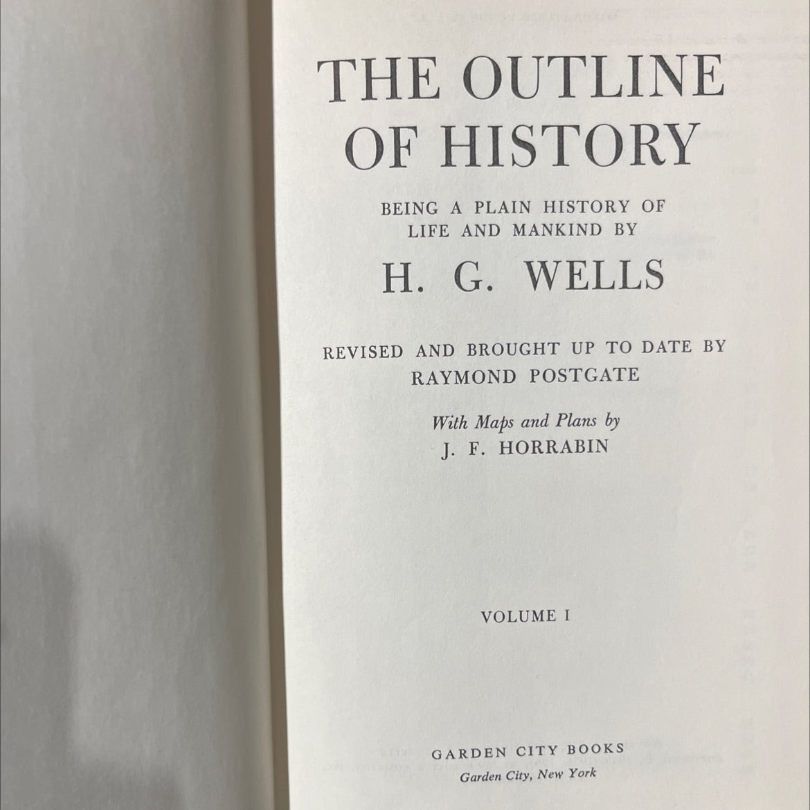 the outline of history being a plain history of life and mankind book, by h. g. wells, 1961 Hardcover image 2