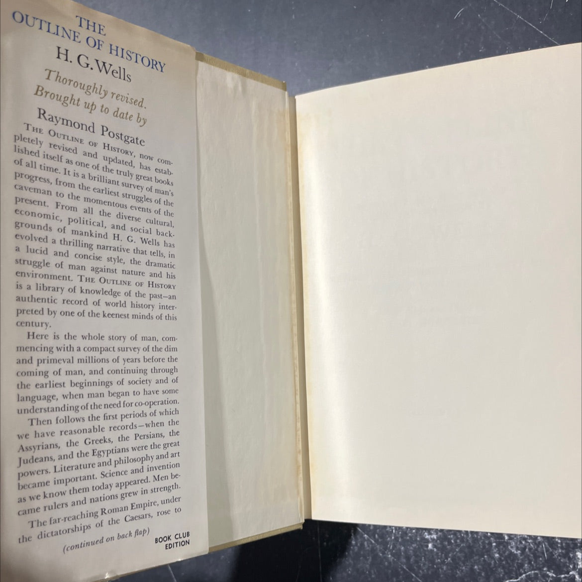 the outline of history being a plain history of life and mankind book, by h. g. wells, 1961 Hardcover image 4