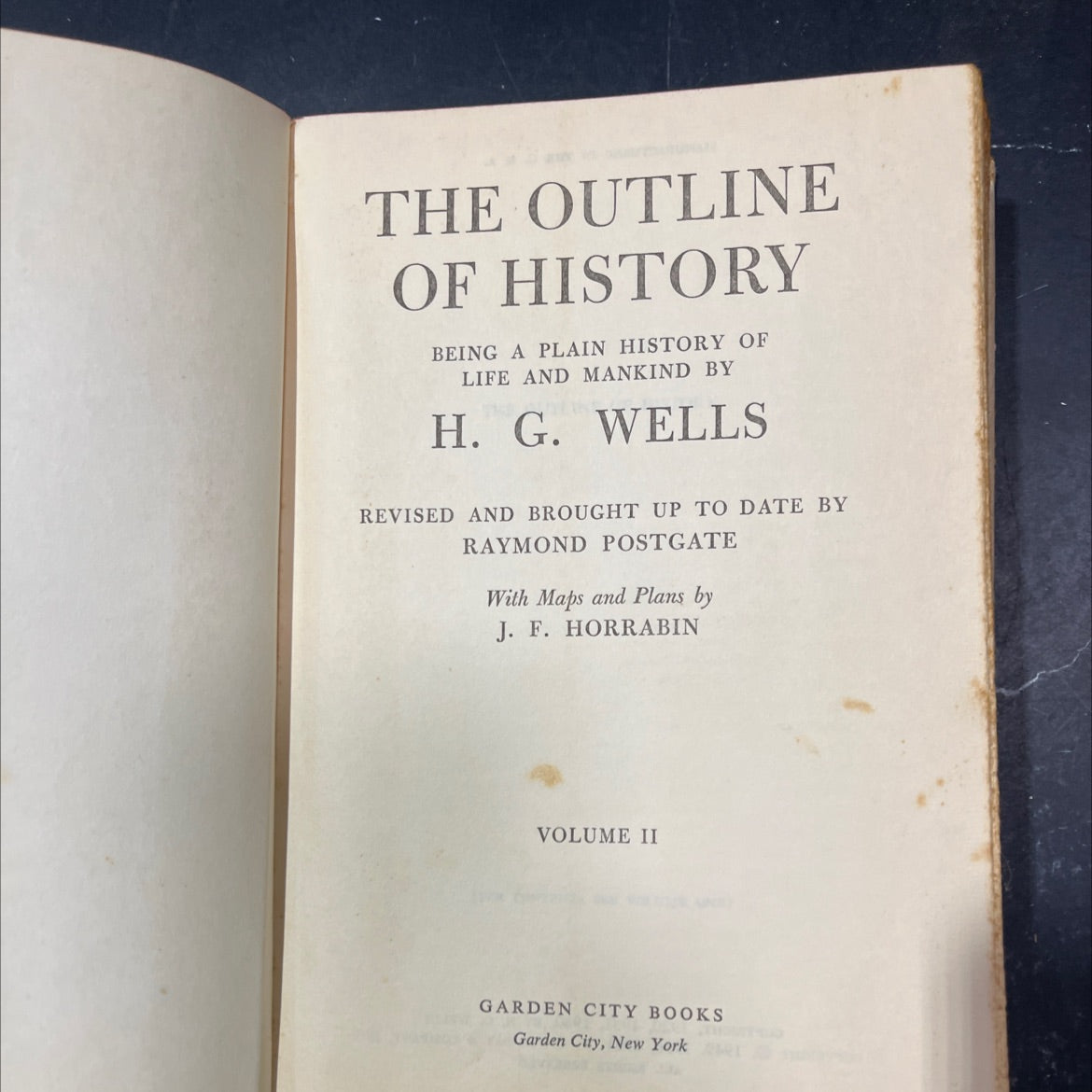 the outline of history being a plain history of life and mankind book, by h. g. wells, 1961 Hardcover image 2