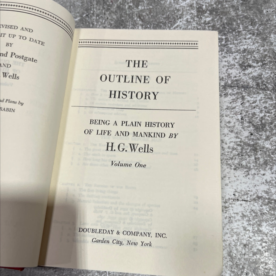 the outline of history book, by h.g. wells, 1971 Hardcover image 2