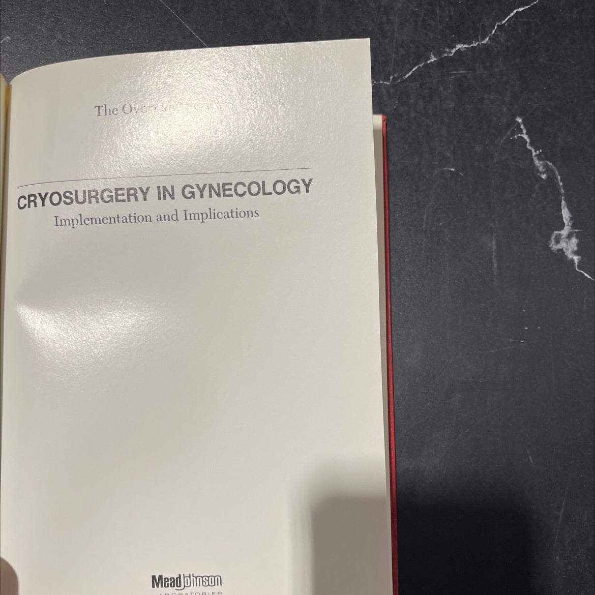 the oven cryosurgery in gynecology implementation and implications book, by Mead Joinson, 1975 Hardcover image 2