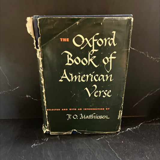 the oxford book of american verse book, by f. o. matthiessen, 1950 Hardcover image 1